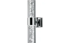 Bolsa H2O Vägglampa LED 2-delad krom/bubbelglas IP44