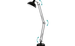 Borgillio Golvlampa 190cm Svart