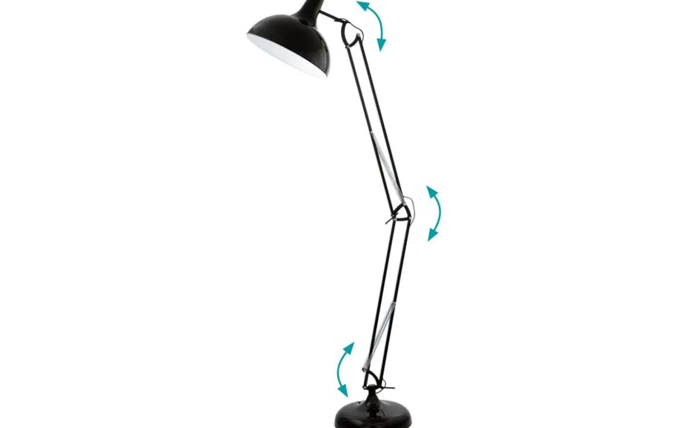 Borgillio Golvlampa 190cm Svart