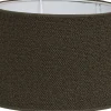 Boucle Lampskärm Oval 20cm Brun