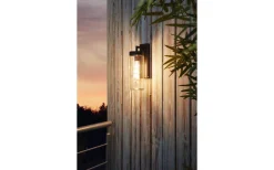Bovolone Vägglampa Svart IP44