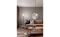 Bowl Golvlampa 150cm E27 Svart/Klar