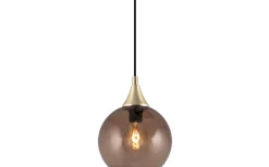 Bowl Mini Fönsterlampa 15cm E14 Borstad Mässing/Brun