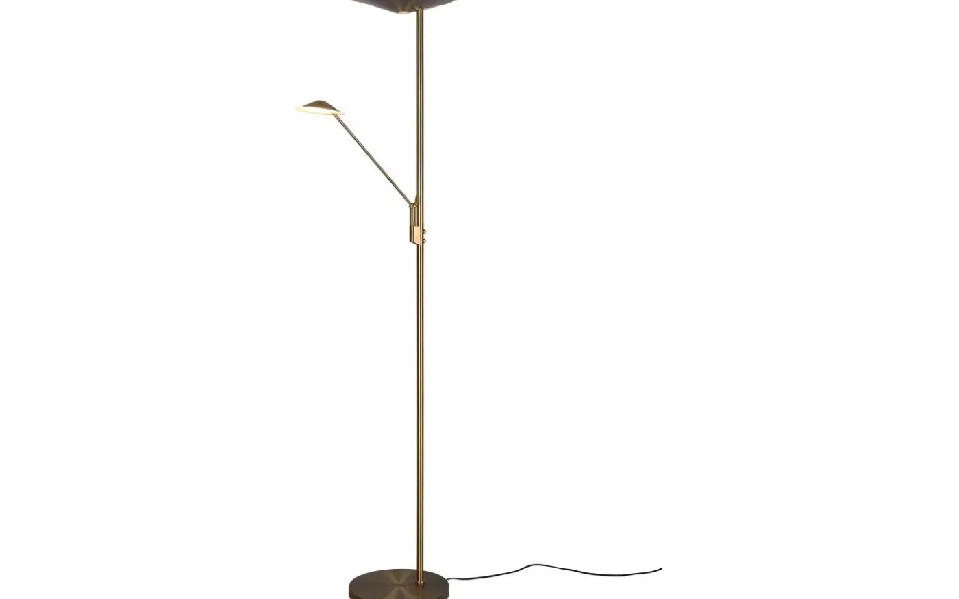 Brantford Golvlampa LED antikmässing