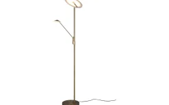 Brantford Golvlampa LED antikmässing