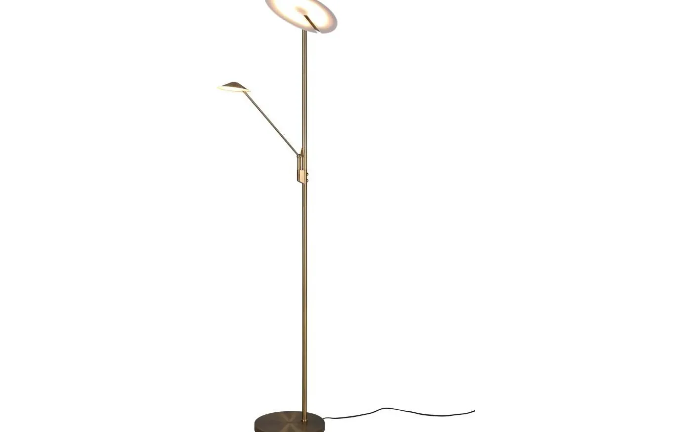 Brantford Golvlampa LED antikmässing