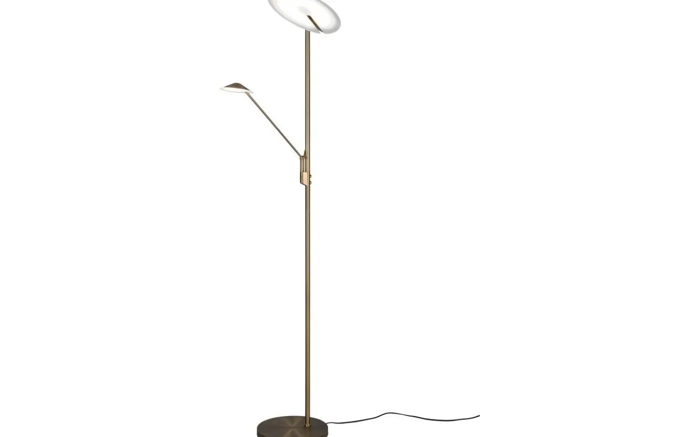 Brantford Golvlampa LED antikmässing