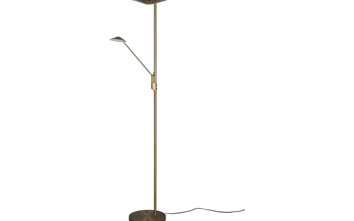 Brantford Golvlampa LED antikmässing