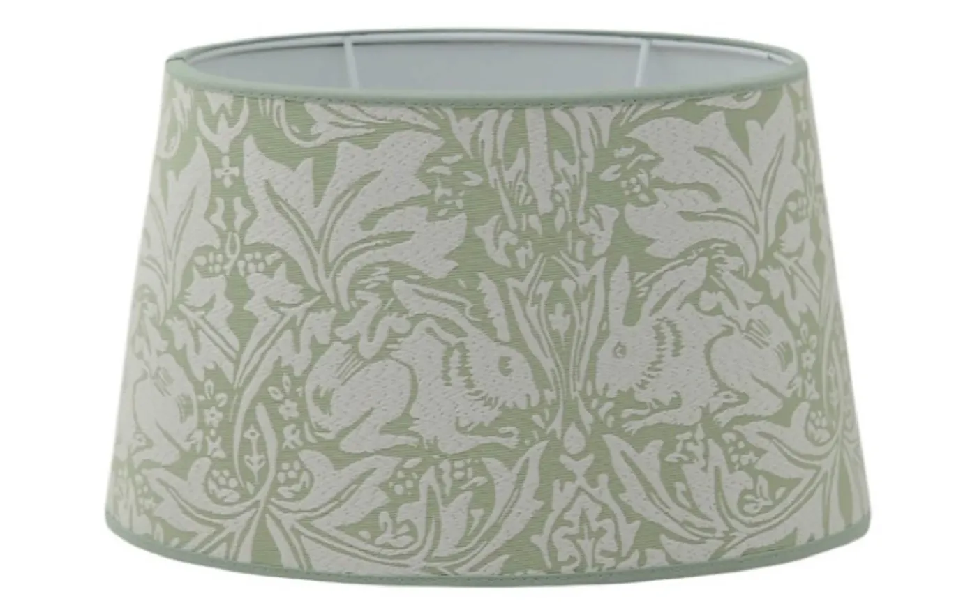 Brother Rabbit Oval Lampskärm 30cm Sage William Morris