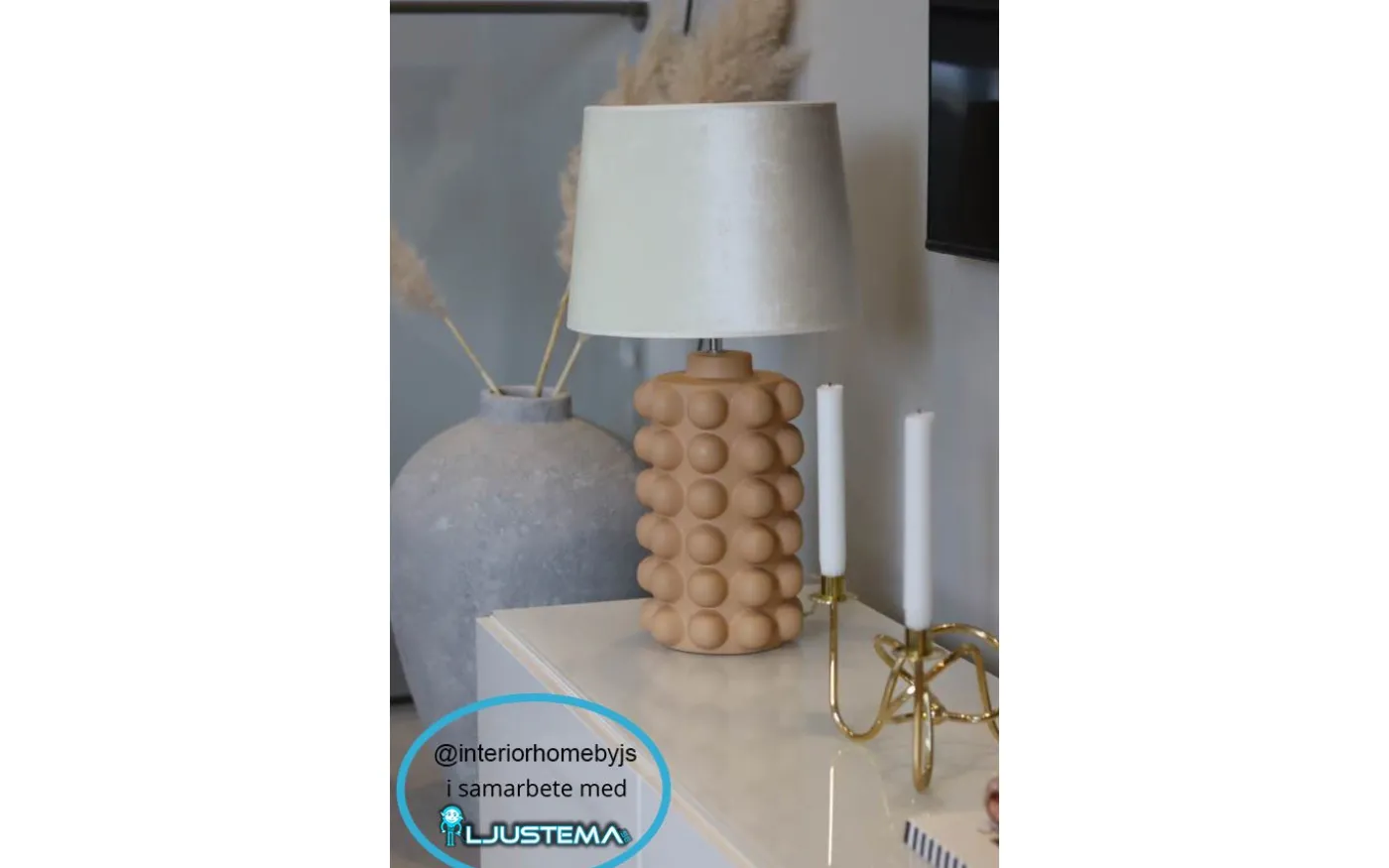 Bubbels Lampfot 38cm Cinnamon