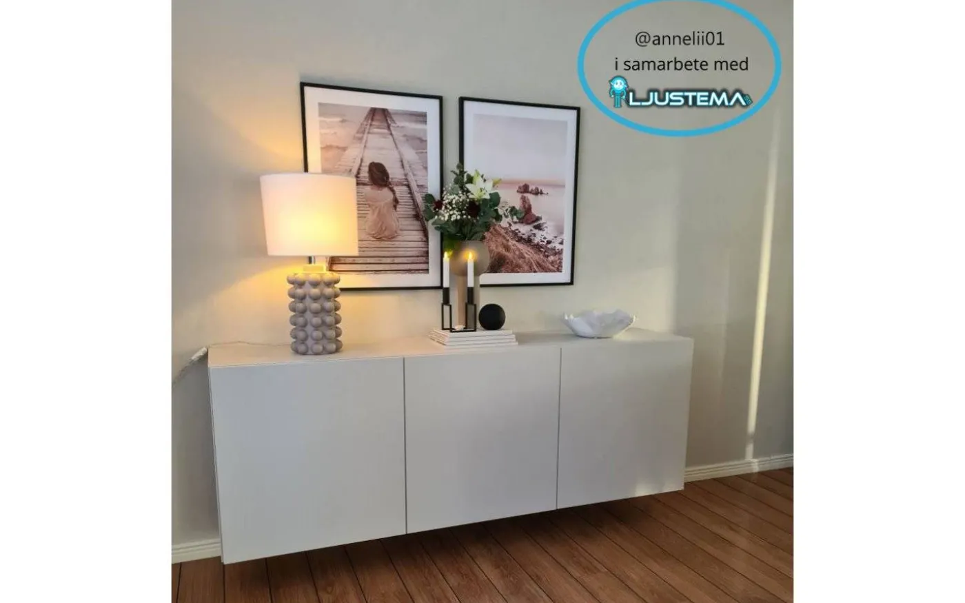 Bubbels Lampfot 38cm Griege