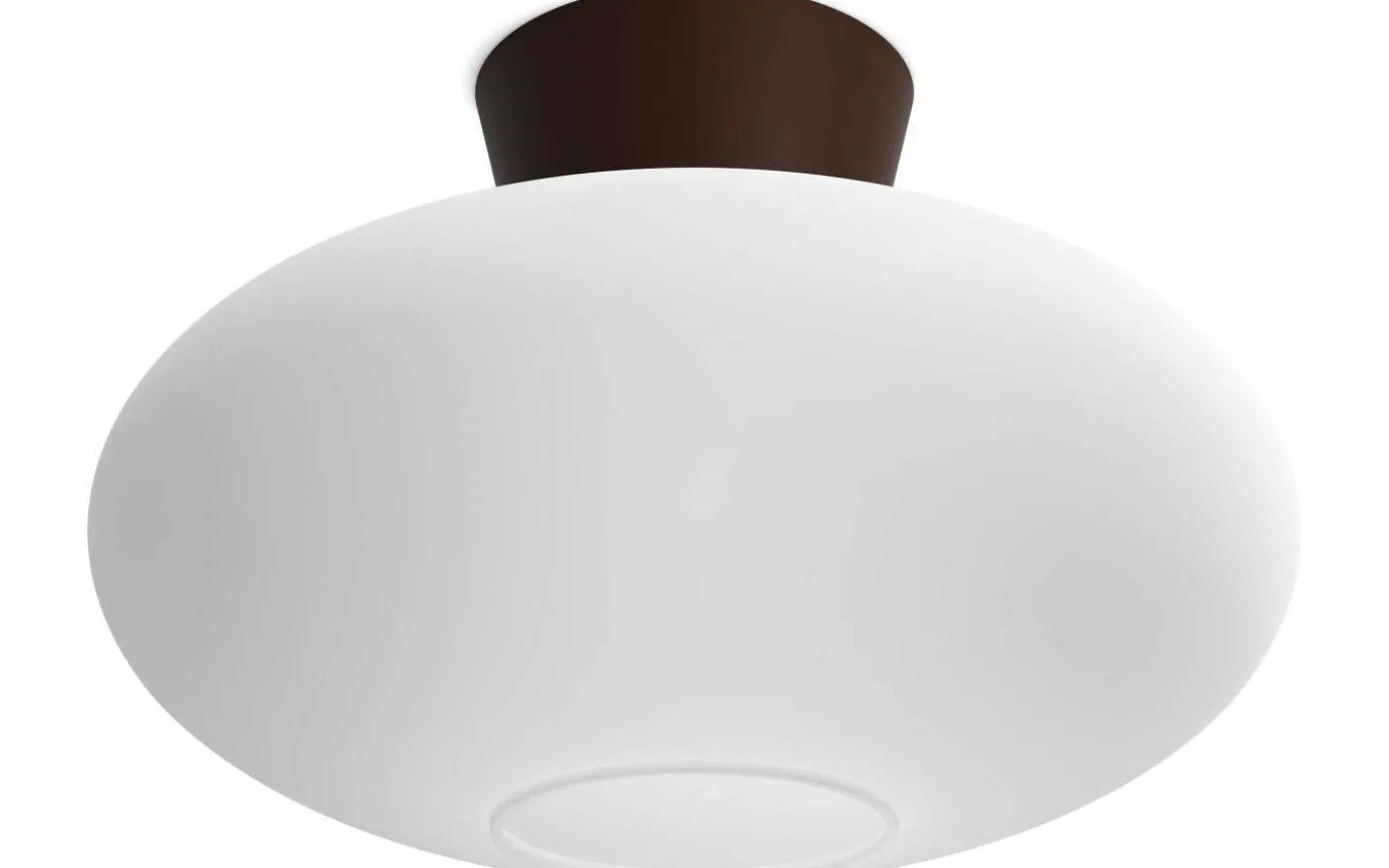 Bullo Plafond 38cm Oxid/Opalglas