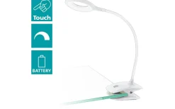 Cabado Klämlampa 42cm Batteri/USB LED 3000K 3W Vit