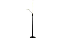 Cadiz Golvlampa 186cm LED 28W+5W 3000K Svart/Mässing