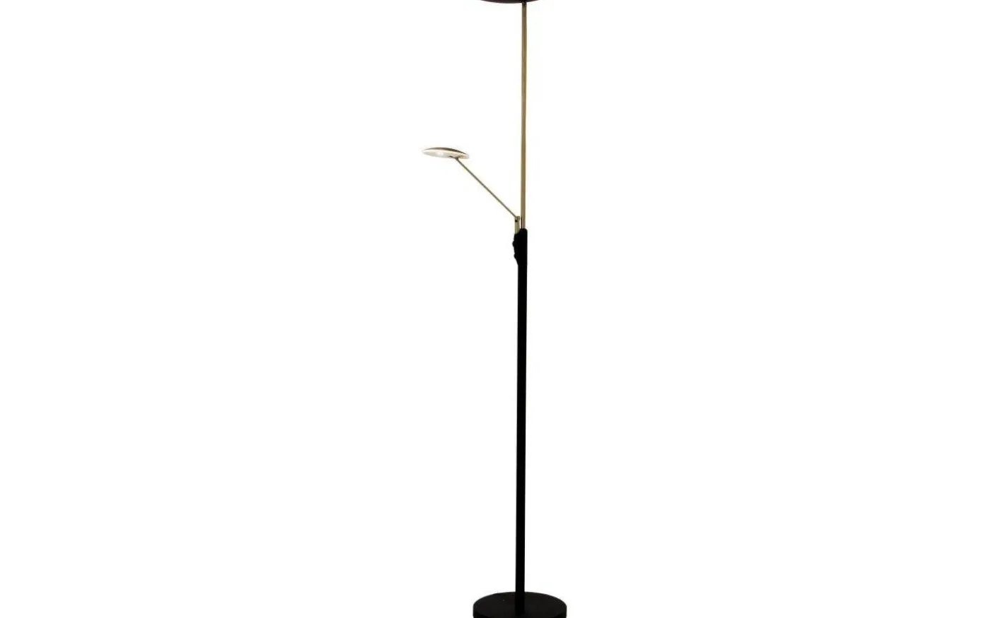 Cadiz Golvlampa 186cm LED 28W+5W 3000K Svart/Mässing