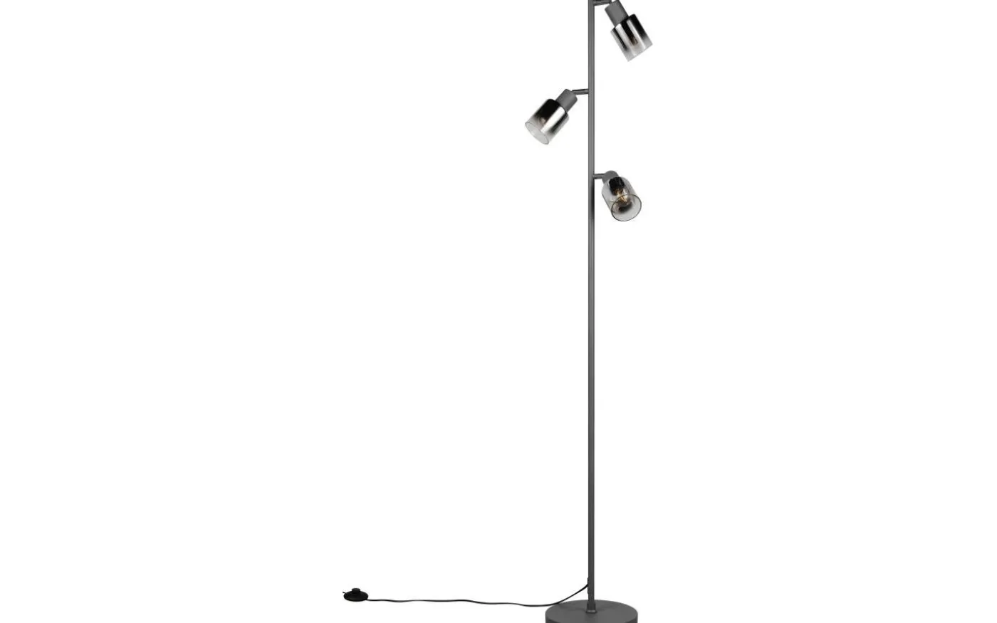 Cadiz Golvlampa 3-delad E14 antracit/förkromad