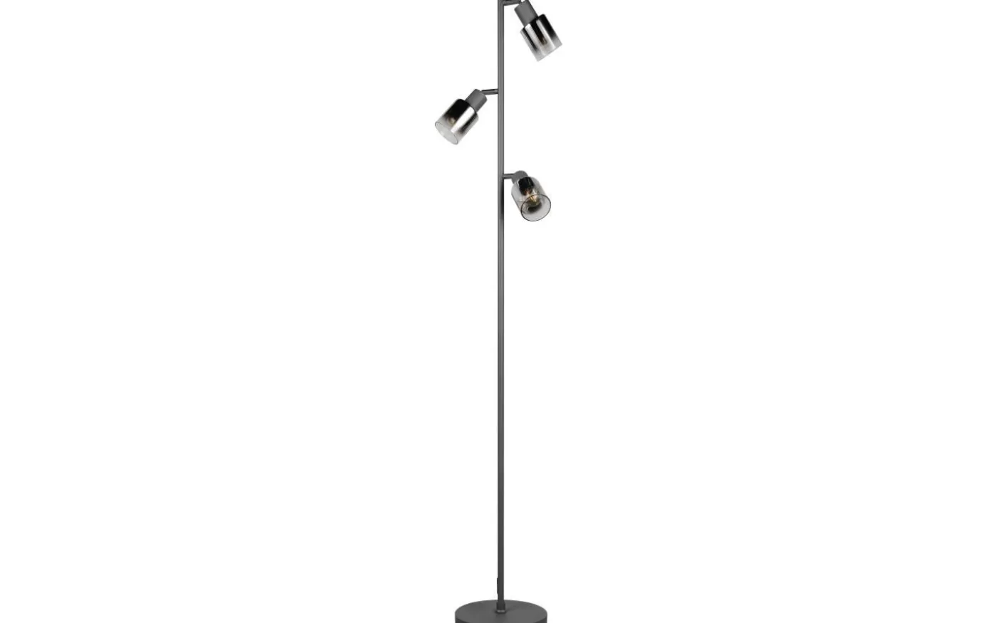 Cadiz Golvlampa 3-delad E14 antracit/förkromad