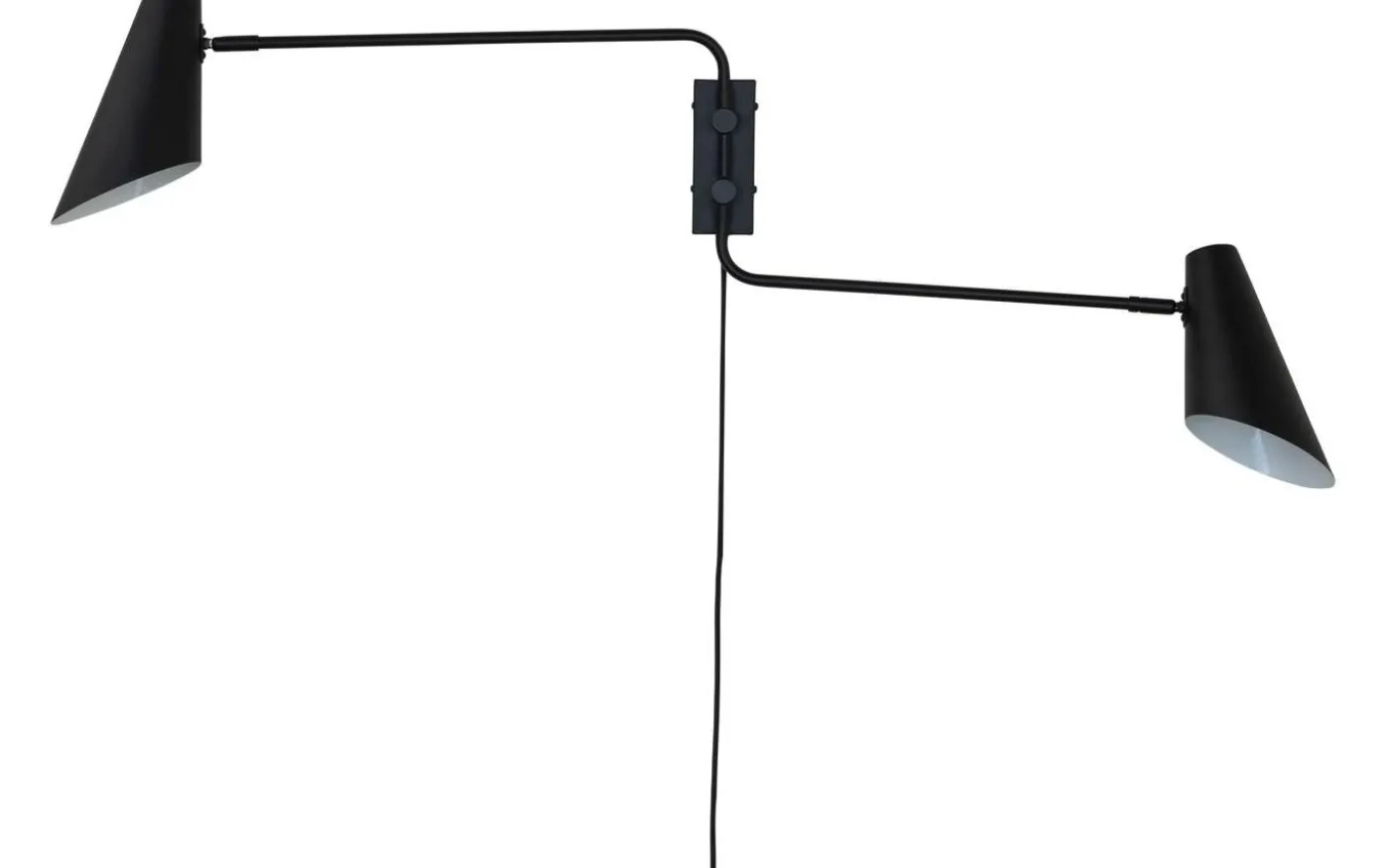 Cale Vägglampa Svart med 2 Stavar