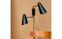 Cale Vägglampa Svart med 2 Stavar