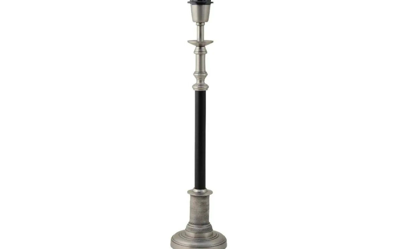 Cathrine Lampfot 56cm Silver/Svart