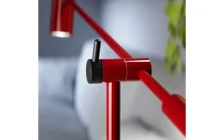 Cato Golvlampa 134cm LED GU4 Dimbar Vinröd/Mattsvart