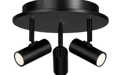 Cato Takspotlight 20cm LED 3x3W Mattsvart