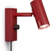 Cato Vägglampa LED GU4 Rubinröd/Mattsvart