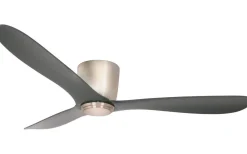 Cetus II 132cm Takfläkt Nickelfärgad Motor, Antracit Blad
