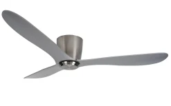 Cetus II 132cm Takfläkt Nickelfärgad Motor, Silverblad