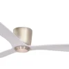 Cetus II 132cm Takfläkt Nickelfärgad Motor, Vita Blad