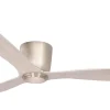 Cetus II 132cm Takfläkt Nickelfärgad Motor, Vitlaserade Ekblad