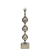 Charlotta Lampfot 60cm Antik Silver