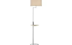 Claas Golvlampa E27 borstat stål