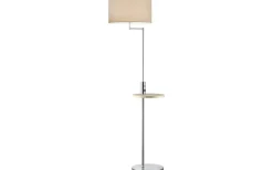 Claas Golvlampa E27 borstat stål