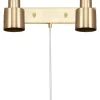 Clark Vägglampa 2L 36cm Borstad Mässing