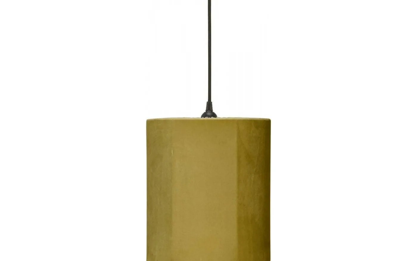 Classic Cylinder Takskärm Ø24cm Sammet Senap