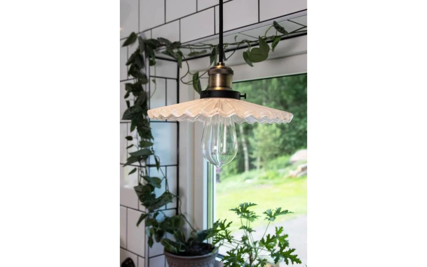Cobbler Fönsterlampa 25cm Vit