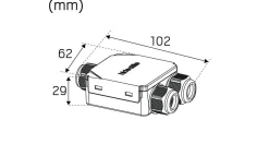 Comfort Quick Outdoor Spotlight LED GU10 3000K 5,8W Antracit IP23