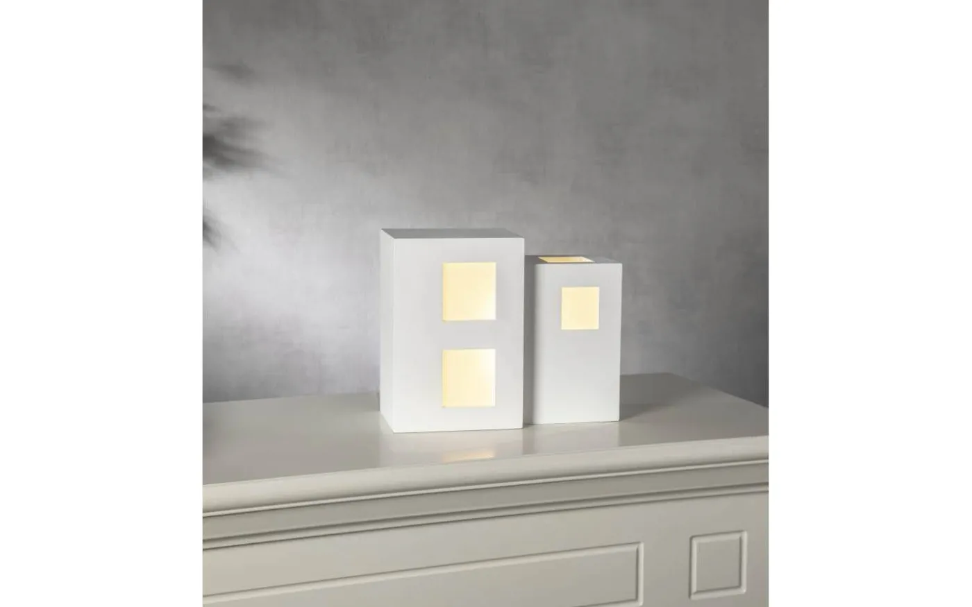 Cube Bordslampa E14 25cm Vit