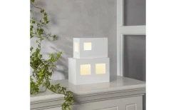 Cube Bordslampa E14 25cm Vit