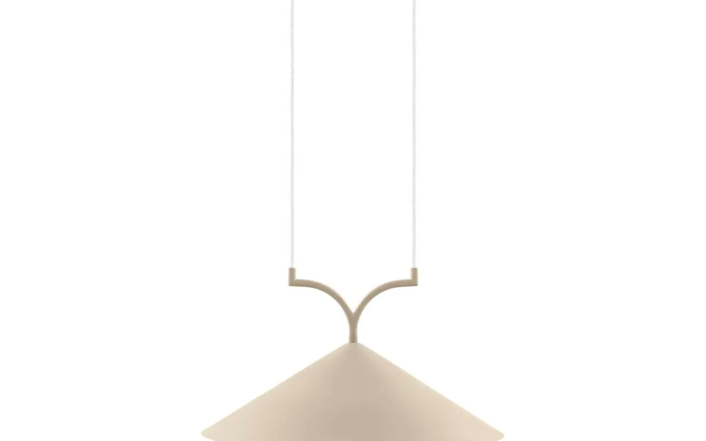 Curve Taklampa 50cm Beige