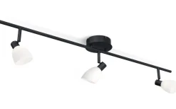 Cut Takspotlight 100cm Svart/Opalglas