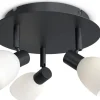 Cut Takspotlight 31,5cm Svart/Opalglas