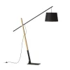 Dante Golvlampa Trä/Svart 214cm