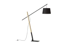 Dante Golvlampa Trä/Svart 214cm