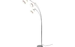 Davos Golvlampa 3-delad E14 krom/vit