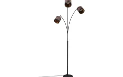Davos Golvlampa 3-delad E14 matt svart/grå