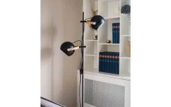 DC Golvlampa 2L 150cm Svart/Ek