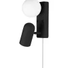 Doppio Vägglampa Svart