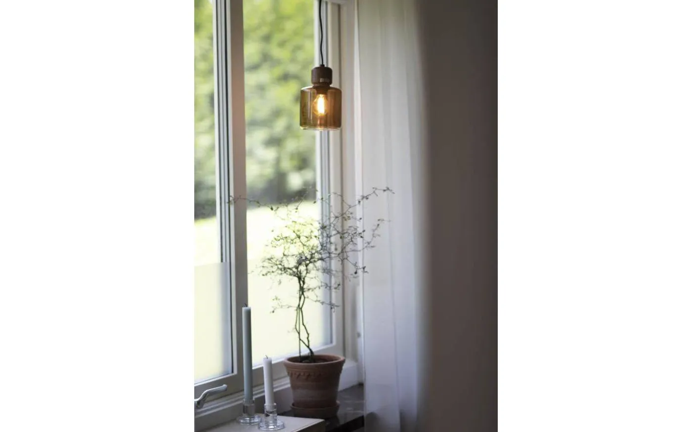 Dot Fönsterlampa 11cm Brun